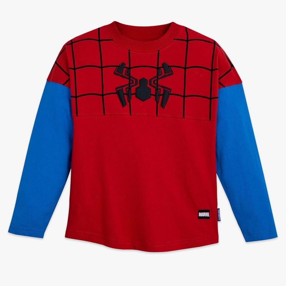 NEW Disney Parks NWOT Marvel Spider-Man Spirit Jersey for kids size 10/12 Large